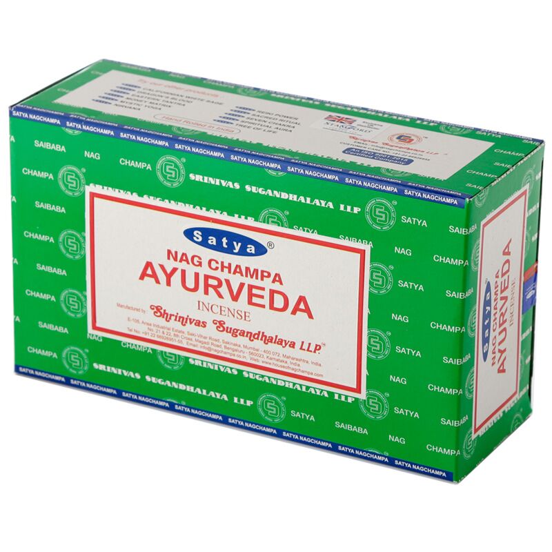 Laden Sie das Bild in Galerie -Viewer, 01405 vfm ayurveda - satya nag champa wierook stokjes