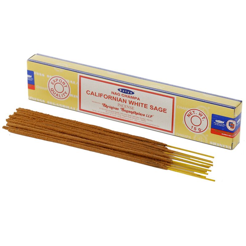 Cargue la imagen en el visor de la galería, 01406 vfm californische witte salie - satya nag champa wierook stokjes