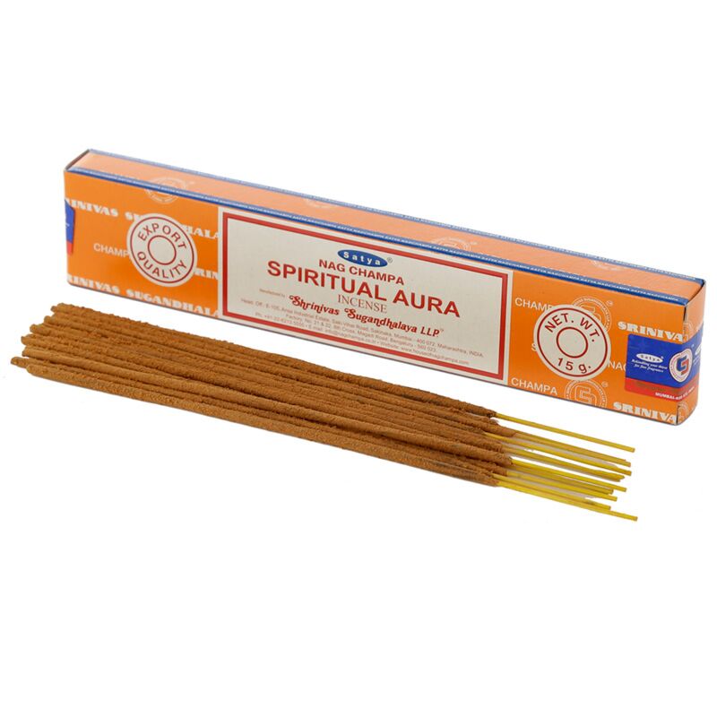 Laden Sie das Bild in Galerie -Viewer, 01413 vfm spirituelel aura - satya nag champa wierook stokjes