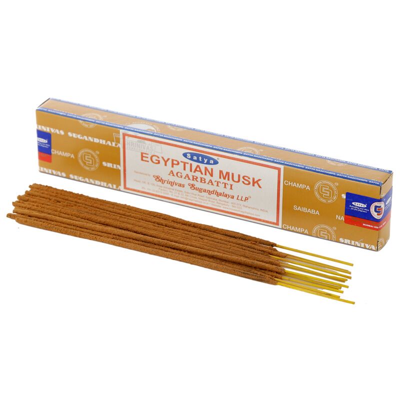 Cargue la imagen en el visor de la galería, 01420 vfm egyptische musk - satya nag champa wierook stokjes