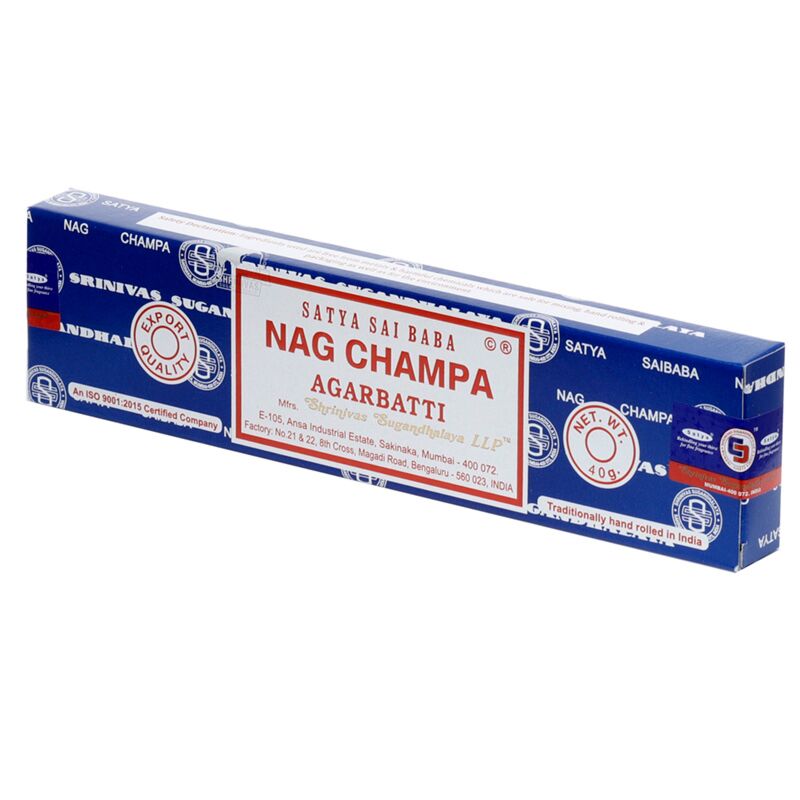 Cargue la imagen en el visor de la galería, 01425 satya nag champa wierook stokjes 40g