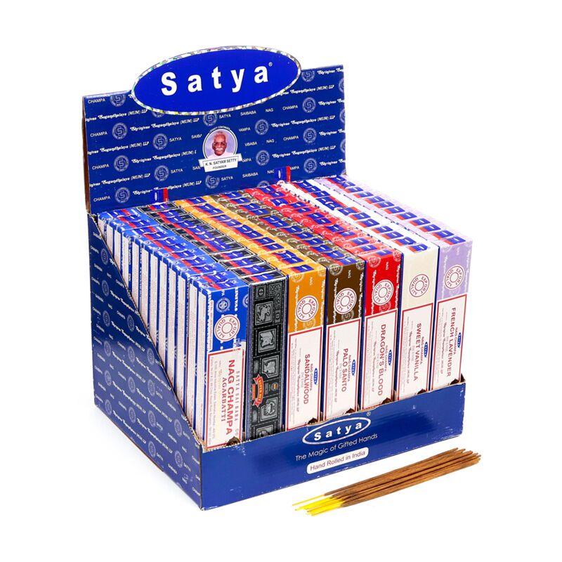 Load image into Gallery viewer, Satya nag champa gemgende wierook stokjes