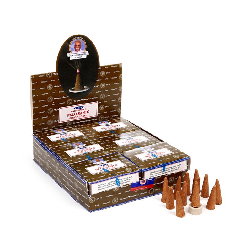 Cargue la imagen en el visor de la galería, Satya palo santo nag champa dhoop wierook kegels