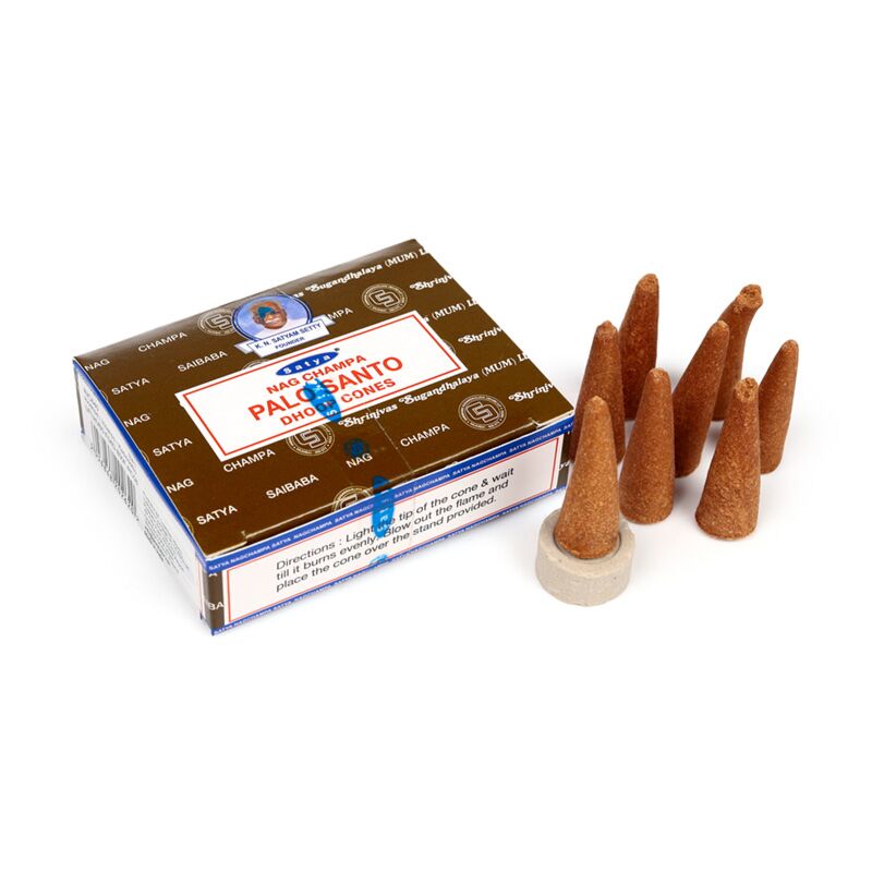 Cargue la imagen en el visor de la galería, Satya palo santo nag champa dhoop wierook kegels