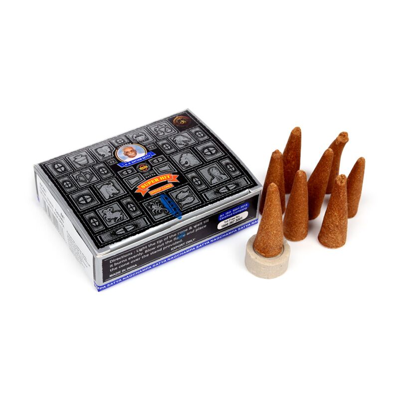Laden Sie das Bild in Galerie -Viewer, Satya super hit nag champa dhoop wierook kegels