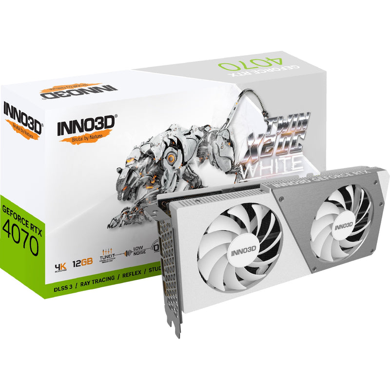 Load image into Gallery viewer, INNO3D GeForce RTX 4070 TWIN X2 OC White 12GB