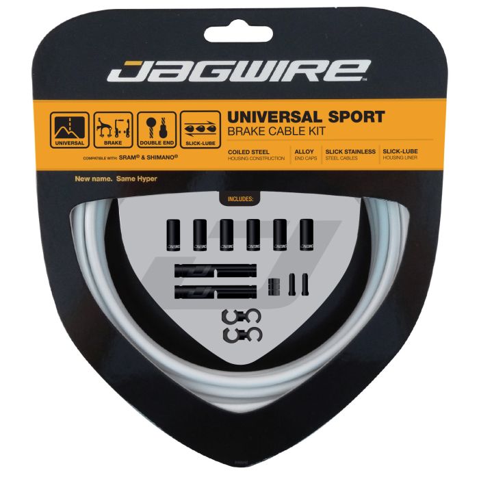 Cargue la imagen en el visor de la galería, Jagwire universal sport brake kit - white