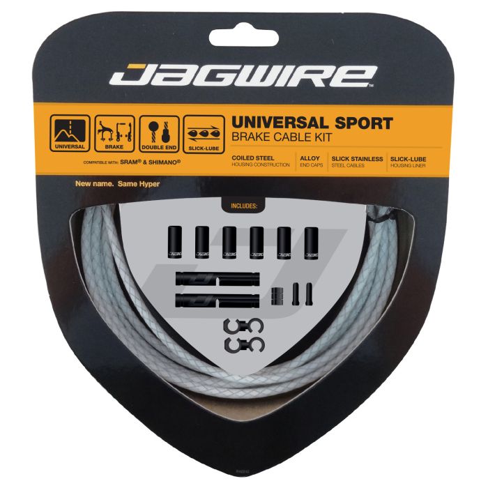 Afbeelding laden in galerijviewer, Jagwire universal sport brake kit - braided white