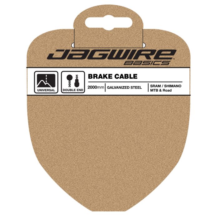 Afbeelding laden in galerijviewer, Jagwire mountain road brake cable - basics galvanized - 1.6x2000mm - sram shimano mtb road