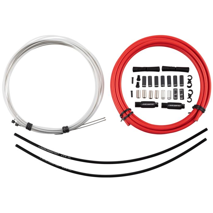 Afbeelding laden in galerijviewer, Jagwire 2x elite sealed shift kit - red