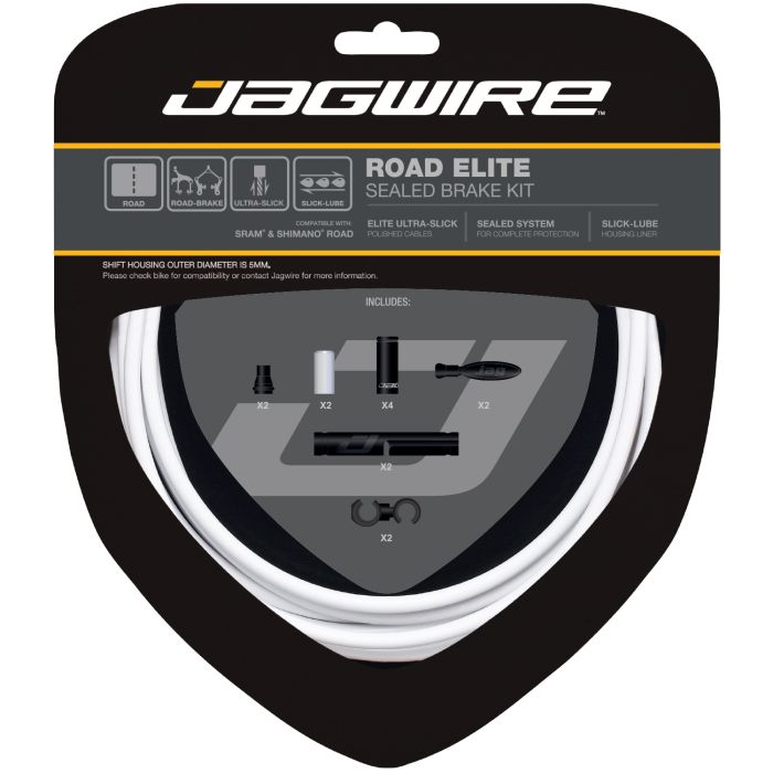 Load image into Gallery viewer, Jagwire road elite sealed brake kit - white