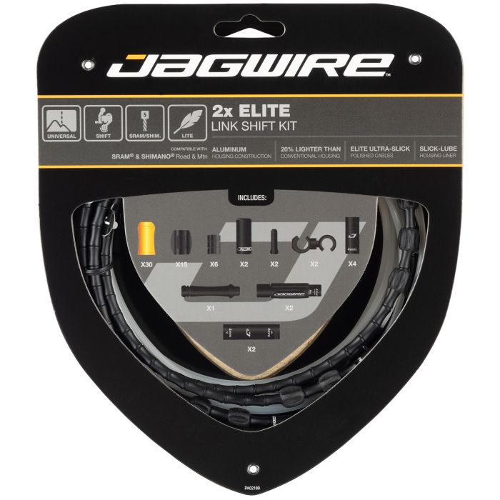 Afbeelding laden in galerijviewer, Jagwire 2x elite link shift kit - black