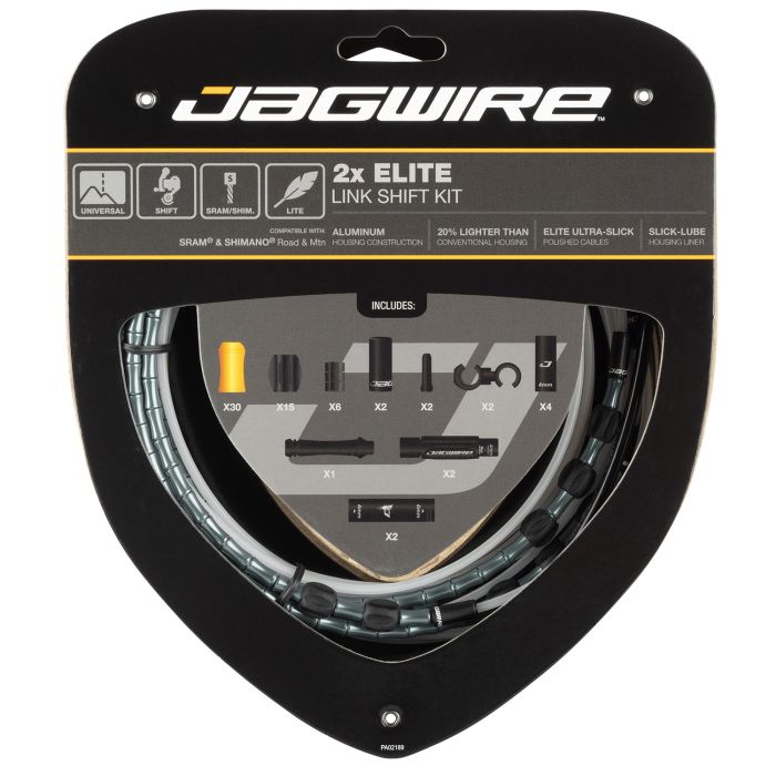 Afbeelding laden in galerijviewer, Jagwire 2x elite link shift kit - gray