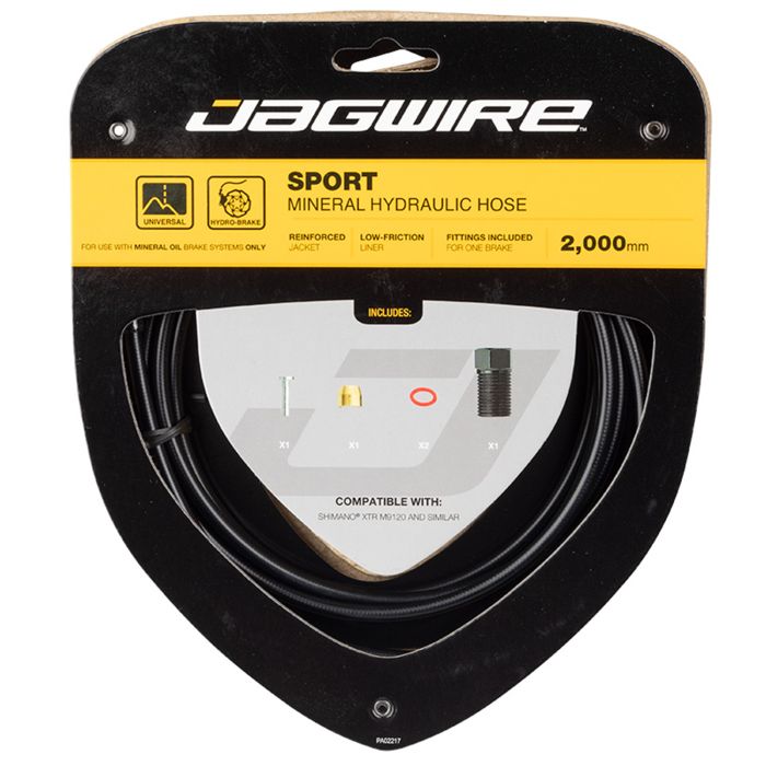 Afbeelding laden in galerijviewer, Jagwire sport mineral hydraulic hose kit - shimano (xtr m9110) - black