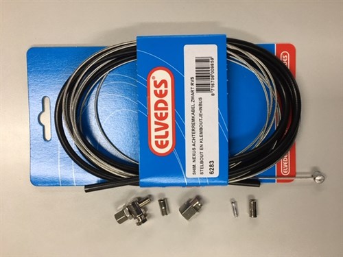 Load image into Gallery viewer, Rollerbrake kabelkit Elvedes BR-IM41 50 53 1700mm 2250mm RVS - zwart (op kaart)