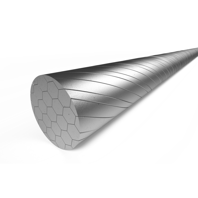 Afbeelding laden in galerijviewer, Elvedes schakelbinnenk 2250mm RVS Slick N-nippel 2021056