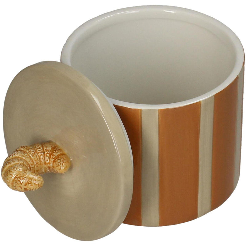 Cargue la imagen en el visor de la galería, Kersten voorraadpot croissant dolomite bruin 11x11x14,3cm