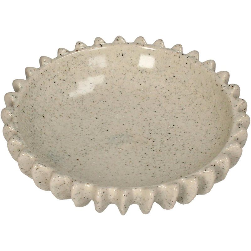 Afbeelding laden in galerijviewer, Kersten schaal keramiek beige 20x20x5.5cm