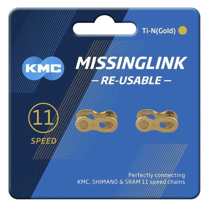 Load image into Gallery viewer, KMC MISSING LINK 11R Ti-N Gold 5.2mm - Zilver