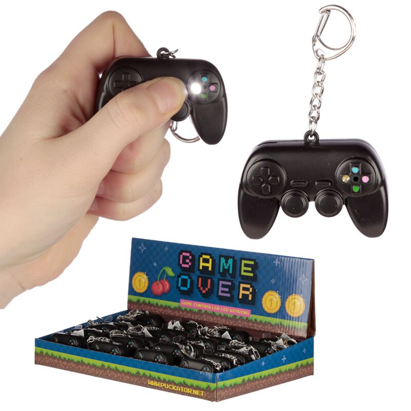 Cargue la imagen en el visor de la galería, Game over led geluid sleutelhanger