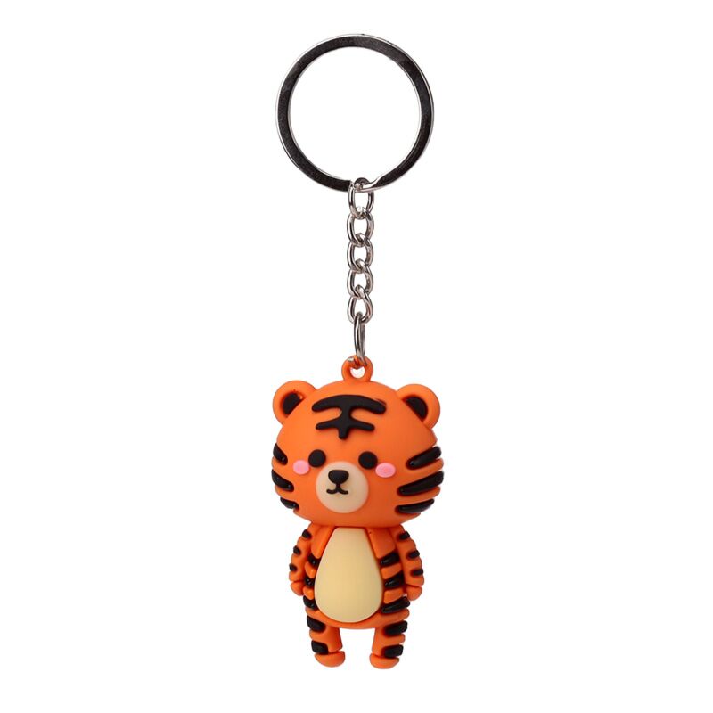 Laden Sie das Bild in Galerie -Viewer, Alfie de tijger adoramals 3d pvc sleutelhanger