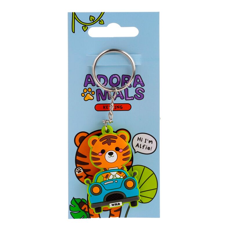 Chargez l'image dans la visionneuse de la galerie, Alfie de tijger adoramals pvc sleutelhanger