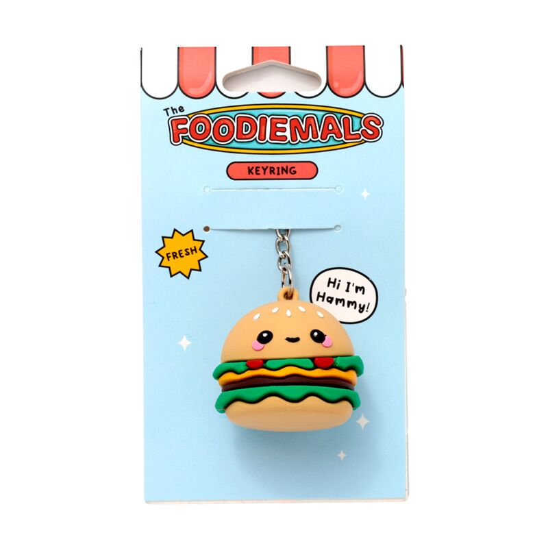 Laden Sie das Bild in Galerie -Viewer, Hammy de burger foodiemals 3d pvc sleutelhanger