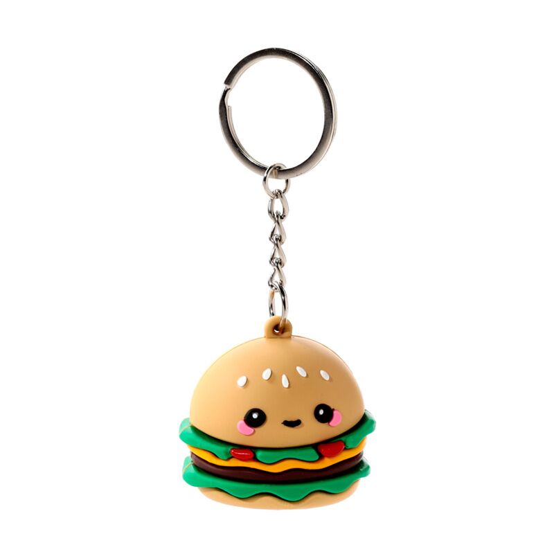 Laden Sie das Bild in Galerie -Viewer, Hammy de burger foodiemals 3d pvc sleutelhanger