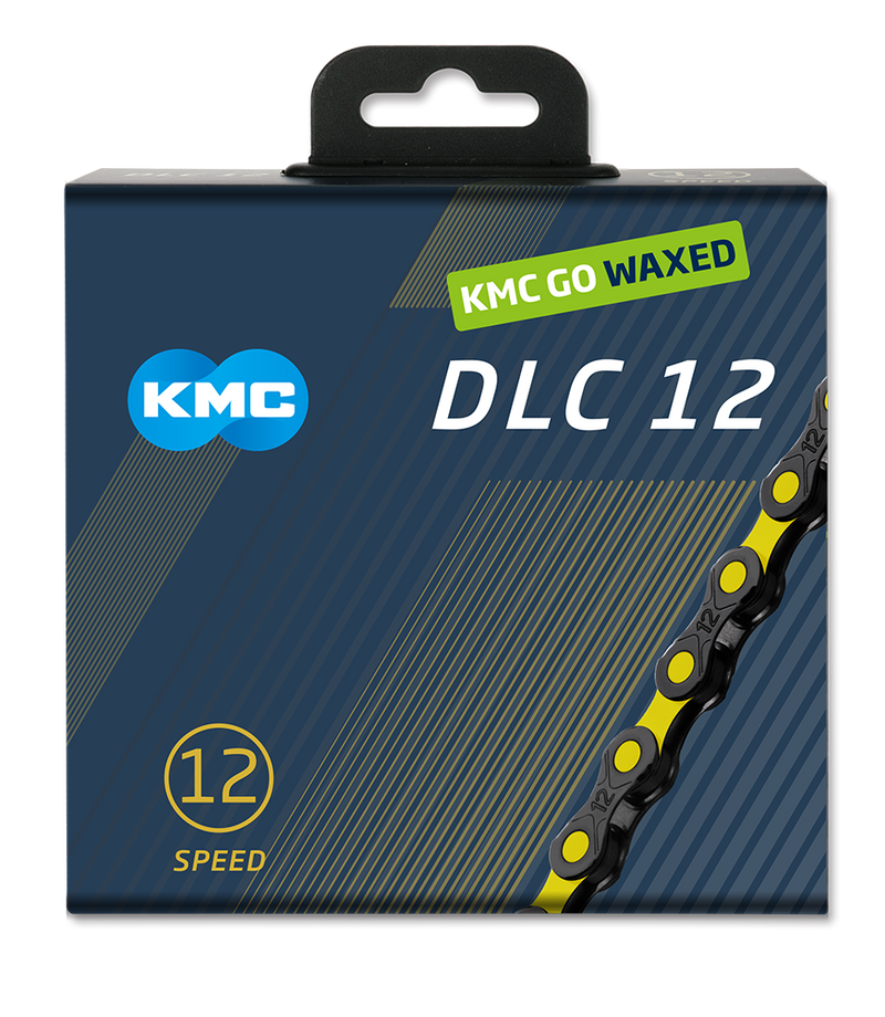 Afbeelding laden in galerijviewer, Kmc dlc12 waxed yellow derailleur chain