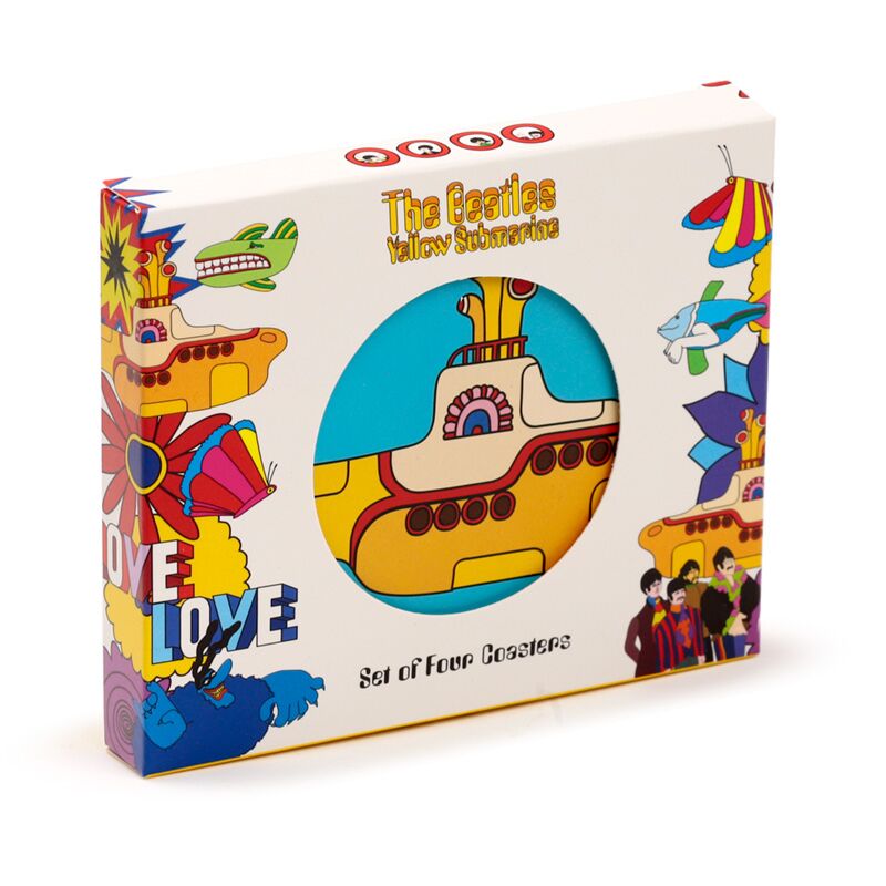 Laden Sie das Bild in Galerie -Viewer, The beatles yellow submarine set 4 onderzetterss