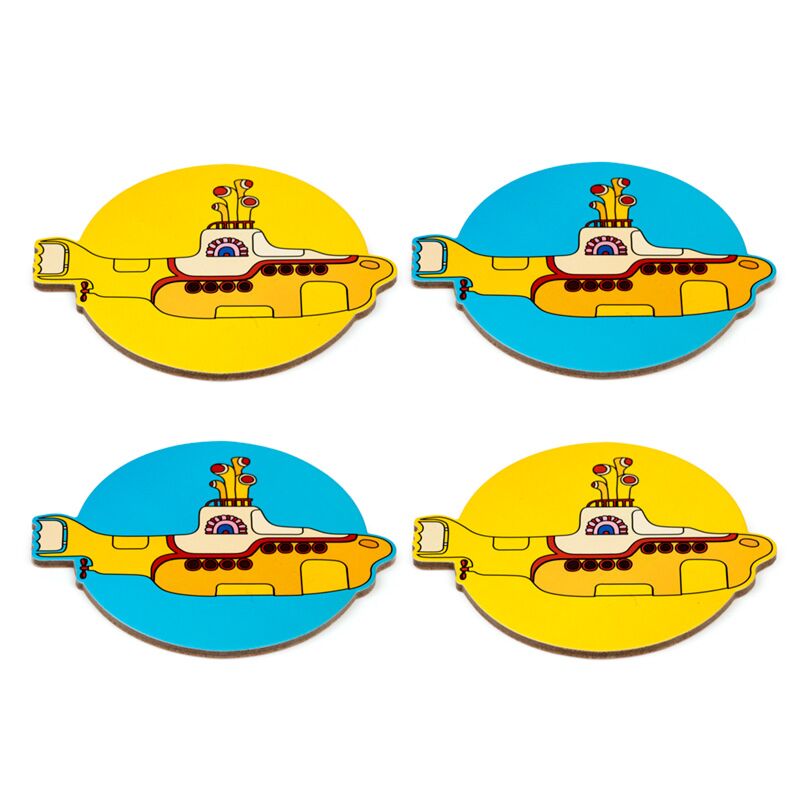 Laden Sie das Bild in Galerie -Viewer, The beatles yellow submarine set 4 onderzetterss
