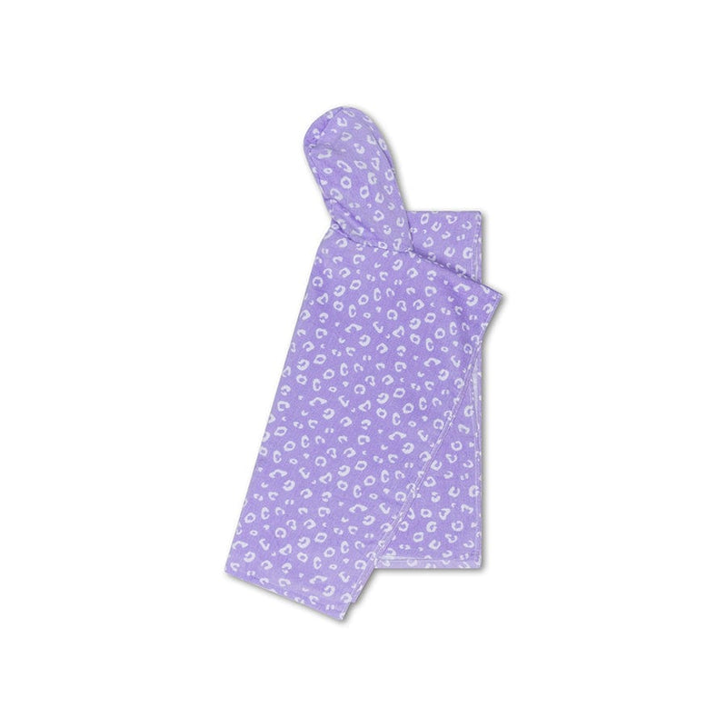 Load image into Gallery viewer, Leopard | lila strandponcho 65 x 65 cm