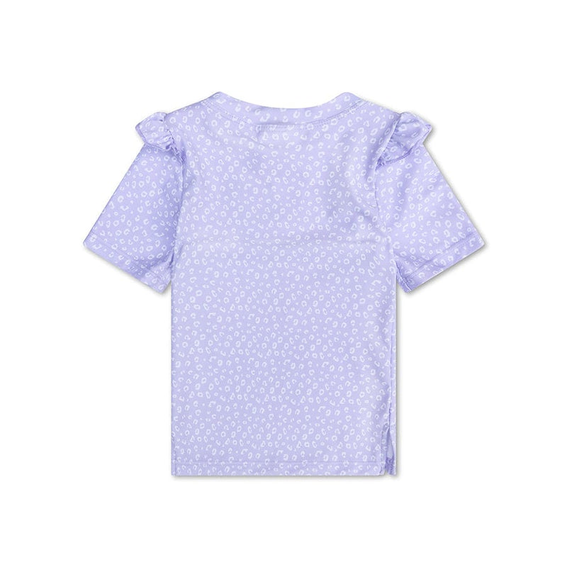 Chargez l'image dans la visionneuse de la galerie, Leopard | lila uv zwemshirt met korte mouwen