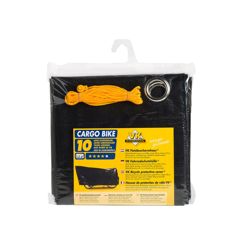 Load image into Gallery viewer, VK Cargo Bike hoes - 295cm - zwart