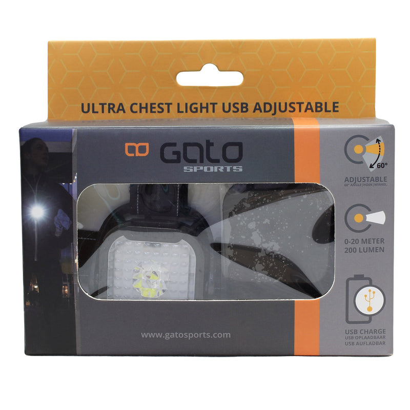 Load image into Gallery viewer, Gato ultra chest light usb adjustable black one size