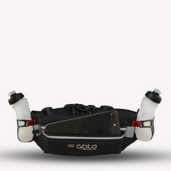 Load image into Gallery viewer, Gato 2 flask belt hydration black one size