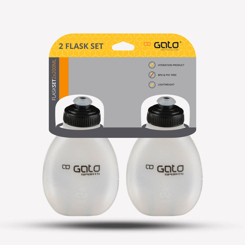 Cargue la imagen en el visor de la galería, Gato 2 flask set black one size