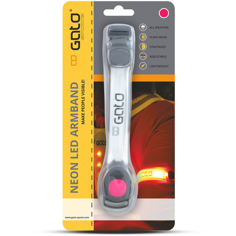 Load image into Gallery viewer, Outwet gato armband led usb one size neon roze