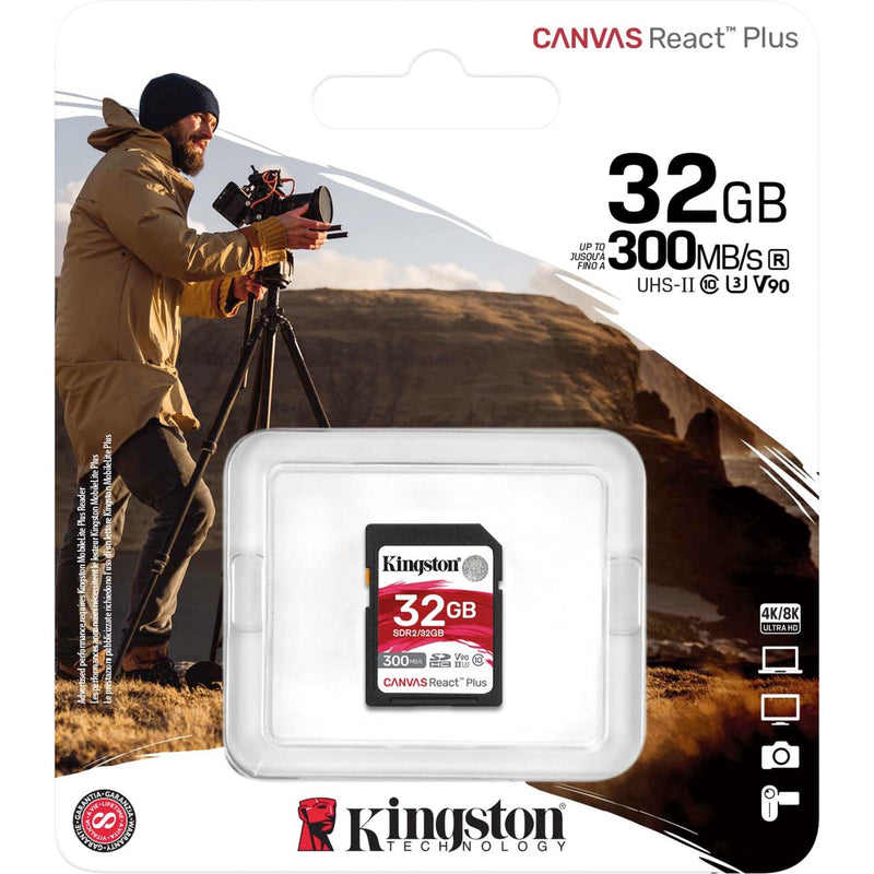 Load image into Gallery viewer, Kingston Canvas React Plus 32 GB SDHC
