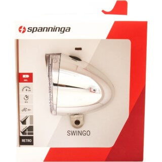 Load image into Gallery viewer, Spanninga swingo koplamp chroom batt.