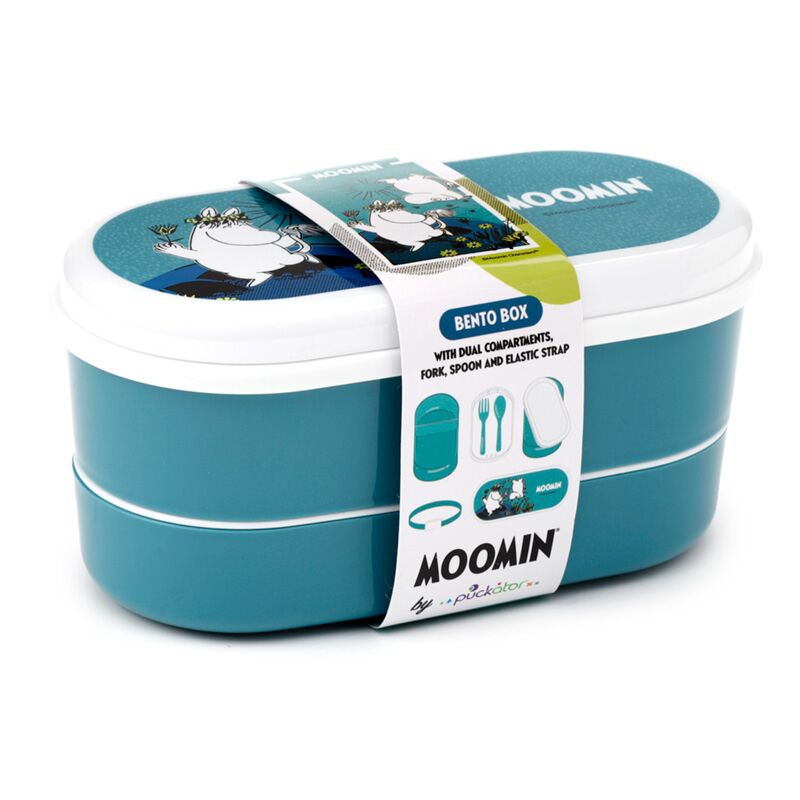 Cargue la imagen en el visor de la galería, Moomin - bento box lunchtrommel met vork lepel
