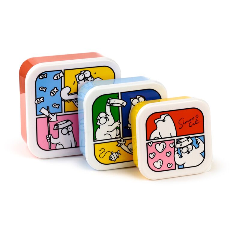 Laden Sie das Bild in Galerie -Viewer, Set 3 lunch box m l xl - simon's cat 2024