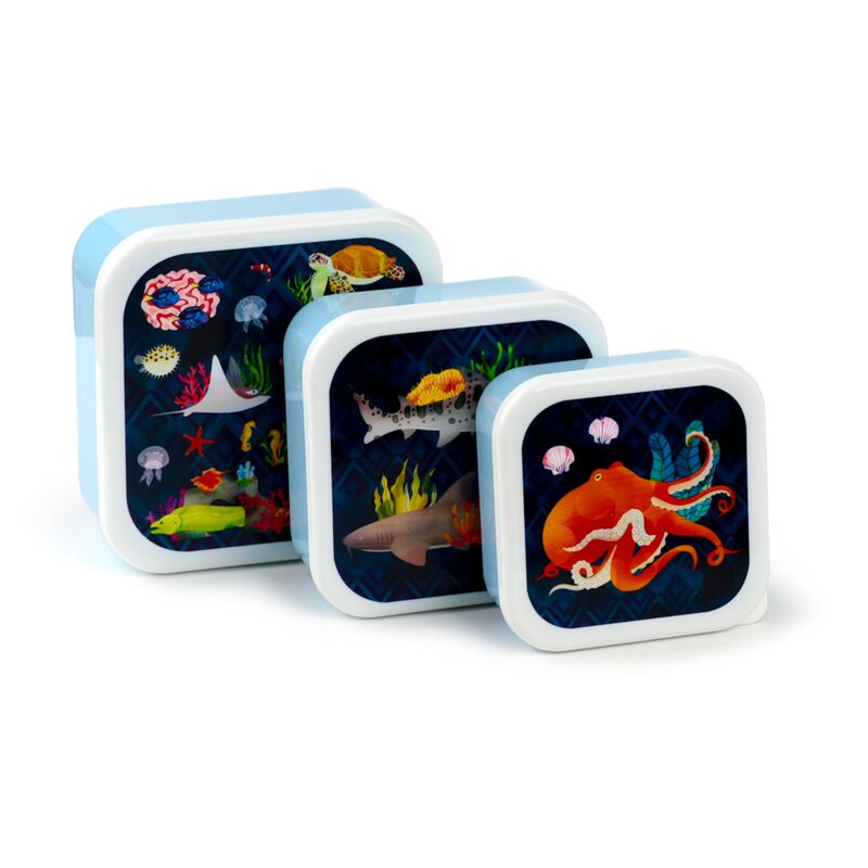 Laden Sie das Bild in Galerie -Viewer, Set 3 lunch box m l xl - marine kingdom