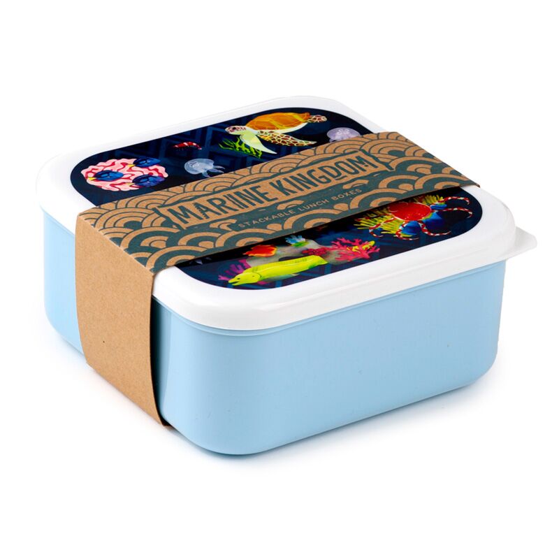 Laden Sie das Bild in Galerie -Viewer, Set 3 lunch box m l xl - marine kingdom