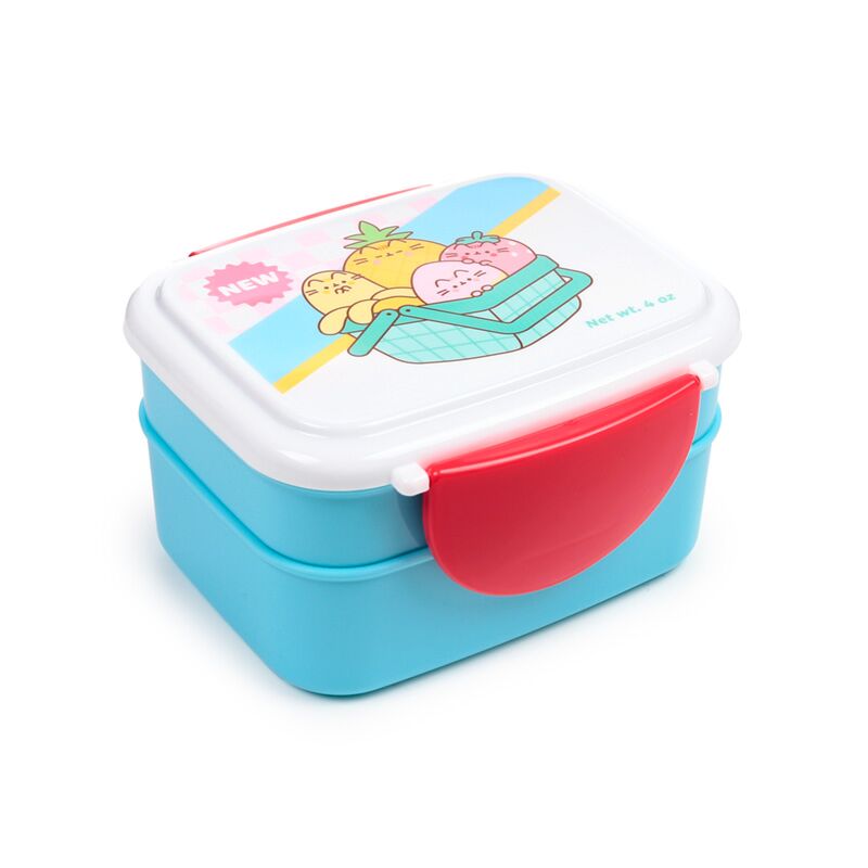 Load image into Gallery viewer, Union pusheen de kat fruit clip bento box lunchtrommel bestek