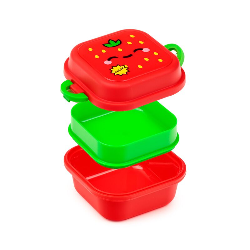 Laden Sie das Bild in Galerie -Viewer, Elidi de aardbei foodiemals clip bento box lunchtrommel
