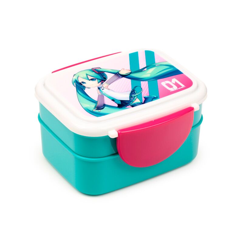 Load image into Gallery viewer, Union hatsune miku clip bento box lunchtrommel bestek