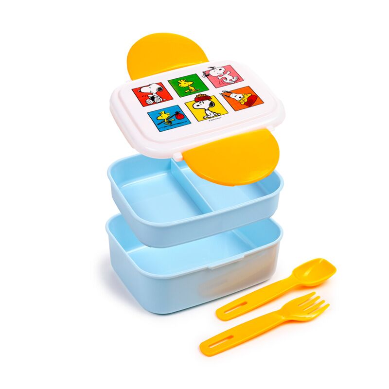 Load image into Gallery viewer, Union peanuts snoopy woodstock clip bento box lunchtrommel bestek
