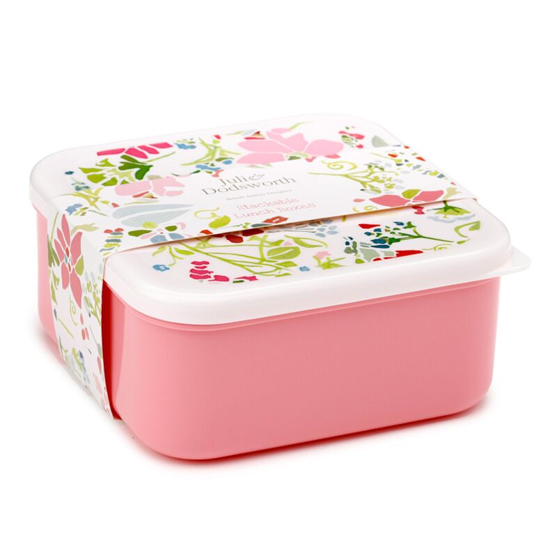 Cargue la imagen en el visor de la galería, Set 3 lunch box m l xl - julie dodsworth roze botanisch