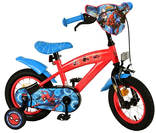 Load image into Gallery viewer, Spiderman 12 fiets rood blauw 20502